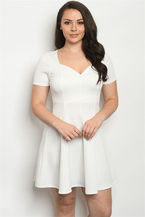 S9-20-1-D715X IVORY PLUS SIZE DRESS 2-3