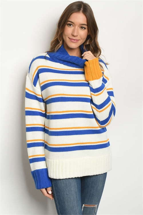 S11-4-1-S11121 IVORY ROYAL STRIPES SWEATER 3-3