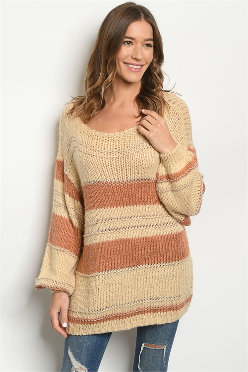 S11-2-1-S11937 CREAM RUST SWEATER 3-3