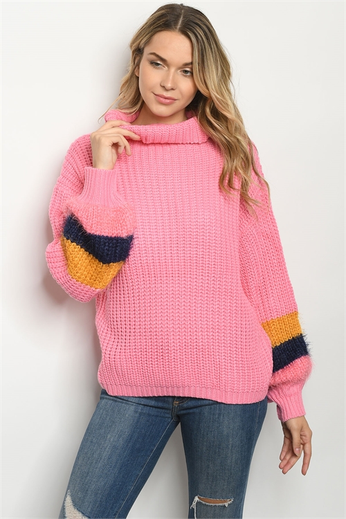 S17-12-2-S1050 PINK SWEATER 1-1-1