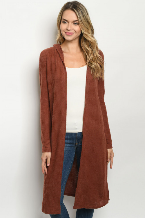 S20-3-1-C5842 MAROON CARDIGAN 1-2-2-1