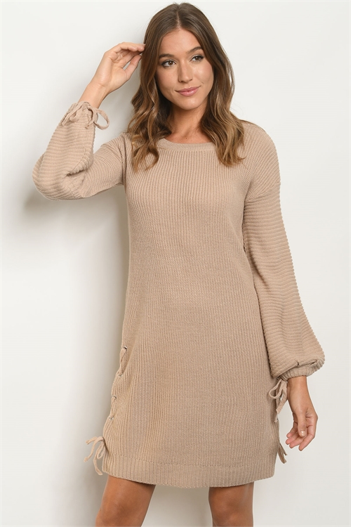 S19-12-2-D04 TAUPE DRESS 2-2