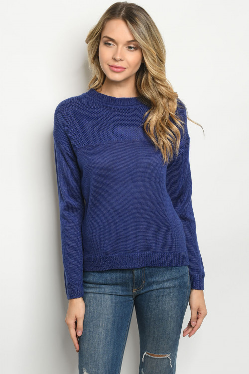 S9-5-2-S2392 ROYAL BLUE SWEATER 3-3