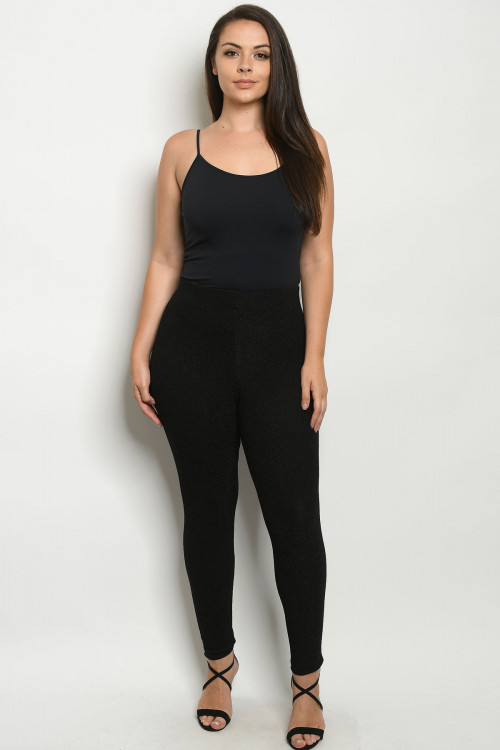 C3-A-1-P2341X BLACK PLUS SIZE PANTS 2-2-2