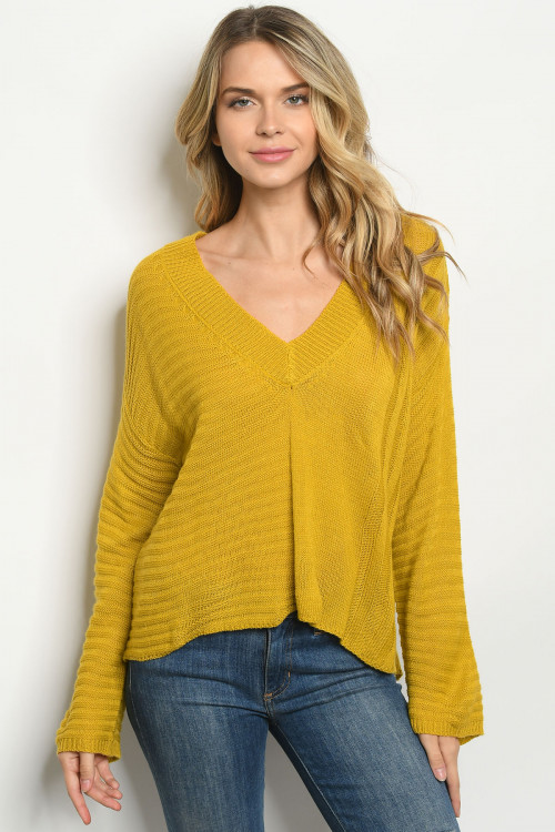 S23-11-3-T90131 MUSTARD TOP 3-2-1