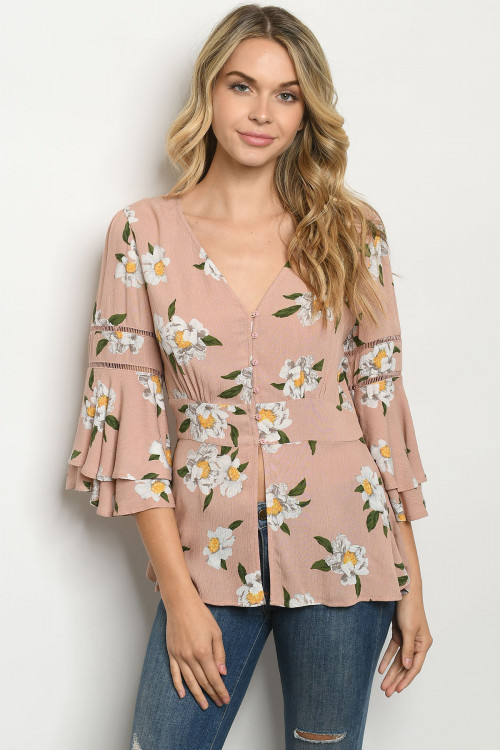 S22-12-3-T1080 BLUSH FLORAL TOP 3-2-2