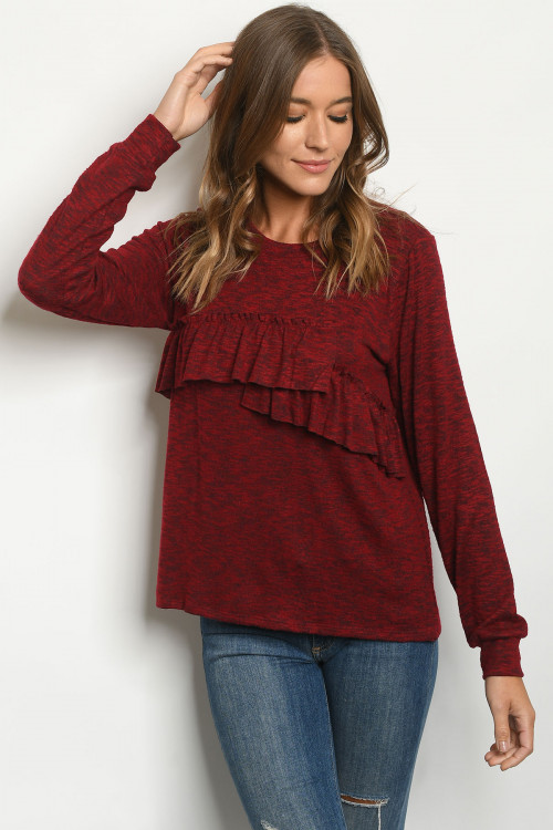 C10-A-1-T5842 BURGUNDY BLACK TOP 2-2-2