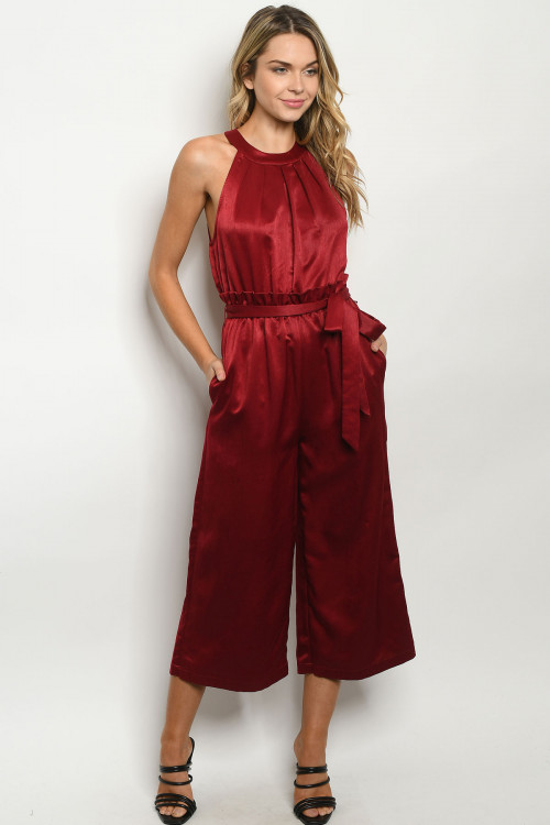 S16-6-1-J61741 WINE JUMPSUIT 2-2-2