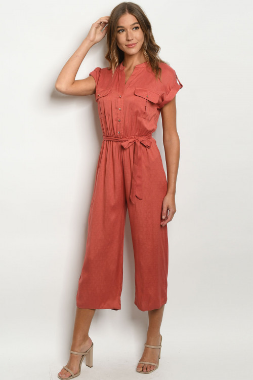 S16-6-3-J7164 BRICK JUMPSUIT 2-2-2