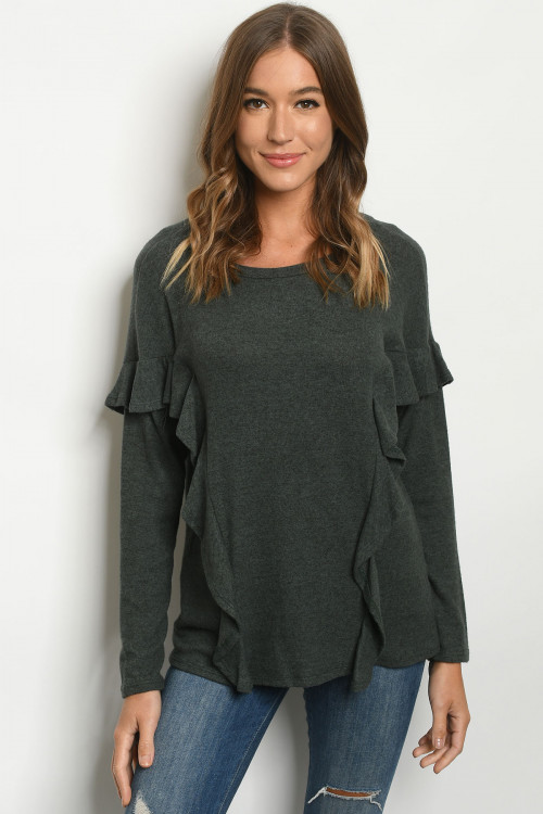 C27-B-2-T2603 OLIVE TOP 2-2-2