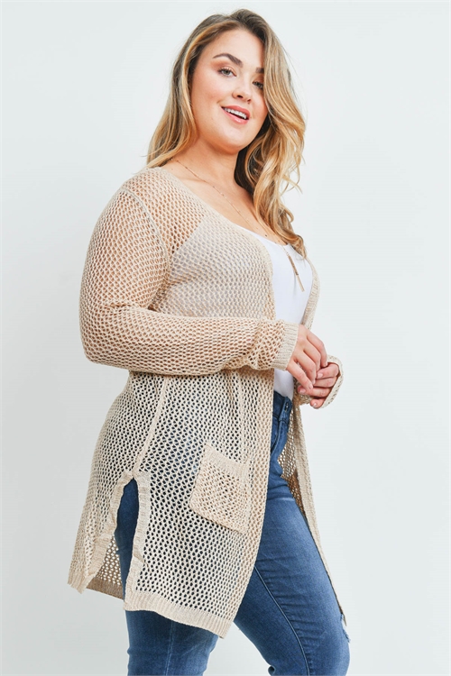 S19-7-1-C1127X NATURAL PLUS SIZE SWEATER 2-4