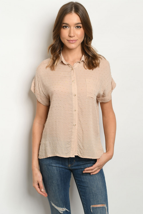 S15-8-1-T8148 TAUPE TOP 2-2-2