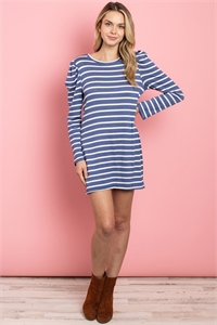 C78-A-3-D2001 BLUE STRIPES DRESS 2-2-2