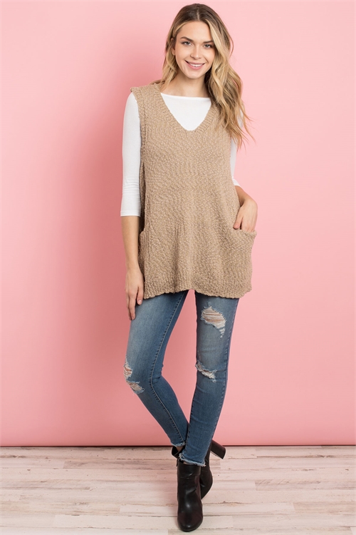 S8-9-2-V4414 MOCHA VEST 2-2-2