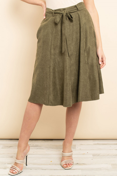 S8-10-3-S3200 OLIVE SKIRT 2-2-2