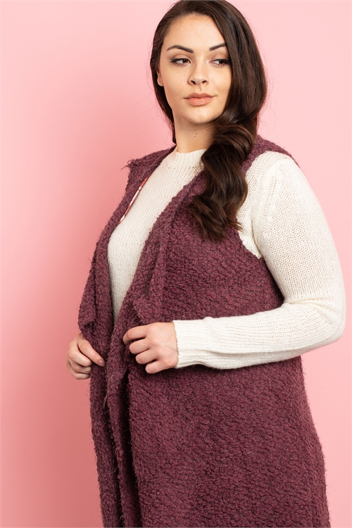 S8-3-2-V1254X BERRY PLUS SIZE VEST 3-3