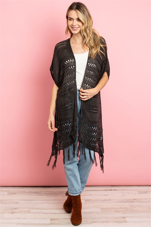 S9-10-3-C92511 CHARCOAL CARDIGAN 1-1-2