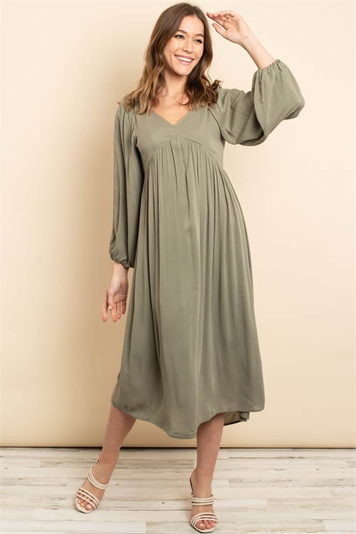 S13-6-3-D2414 OLIVE DRESS 2-2-2