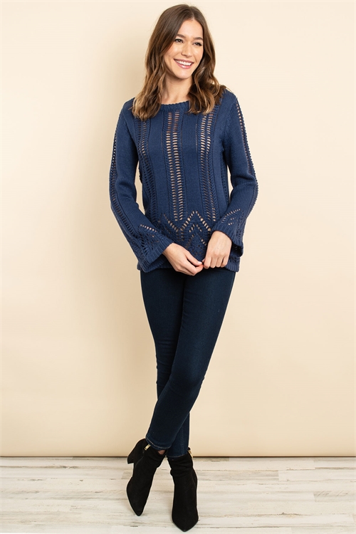 S13-5-3-S2274 NAVY SWEATER 2-2-2