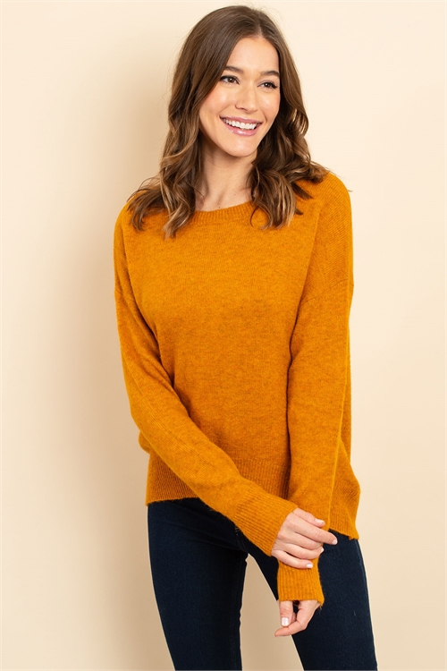 S9-8-2-S3467 MUSTARD SWEATER 2-2-2