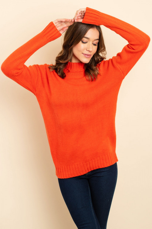 S11-20-3-S3423 ORANGE SWEATER 2-2-2