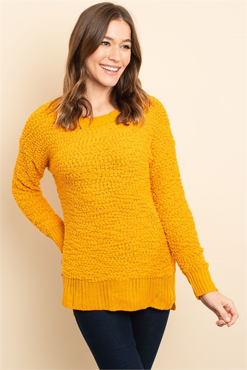 S13-3-2-S3464 MUSTARD SWEATER 1-2-2