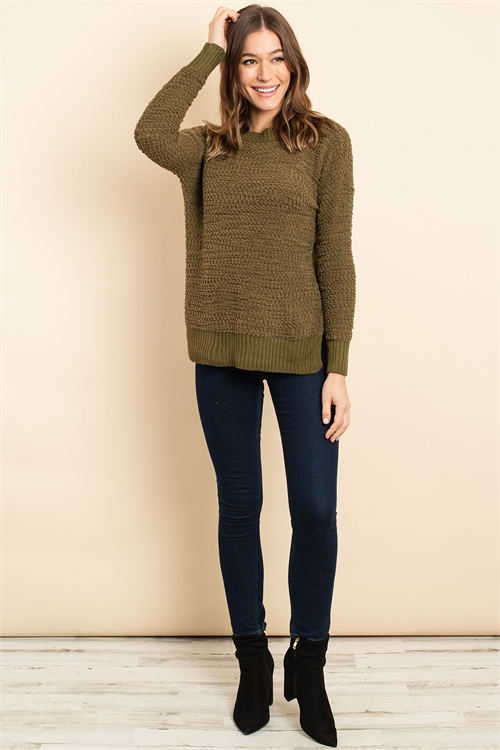 S14-6-1-S3464 OLIVE SWEATER 2-2