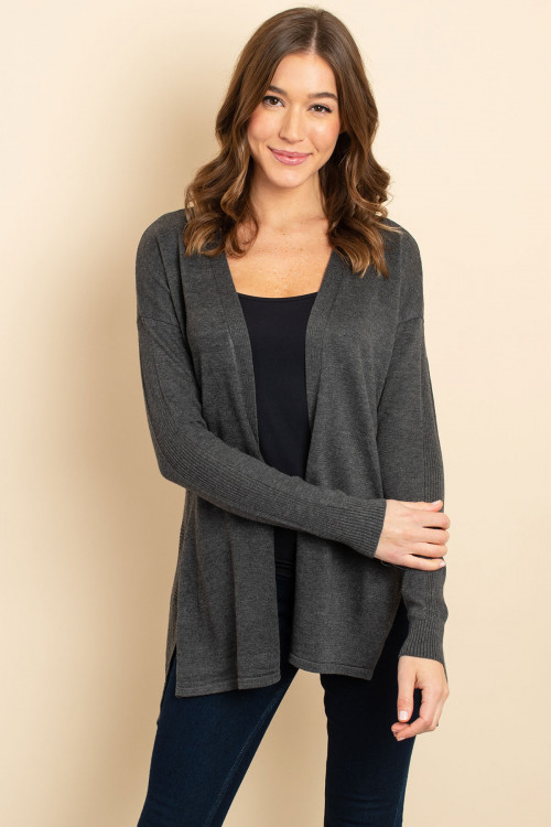 S25-8-1-C3118 CHARCOAL CARDIGAN 2-2-2