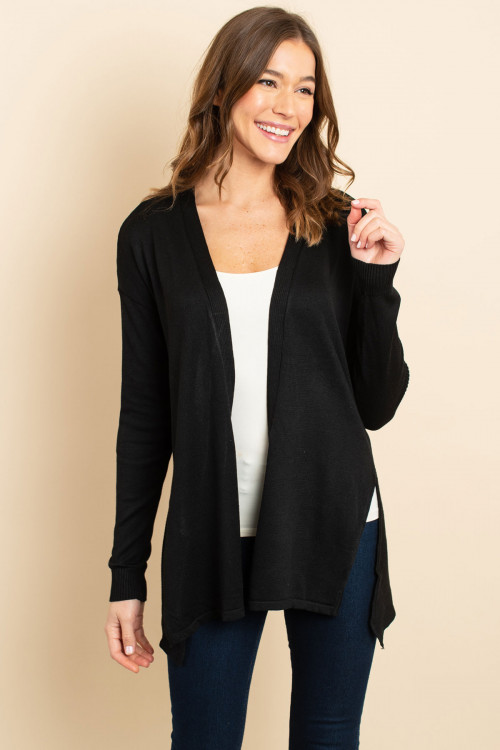 S25-8-1-C3118 BLACK CARDIGAN 2-2-2