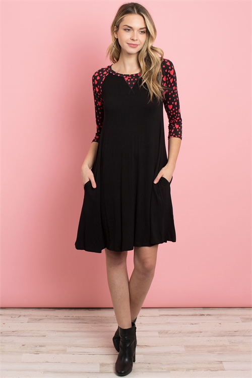 C26-A-1-D1101-2 BLACK RED DRESS 2-3-3