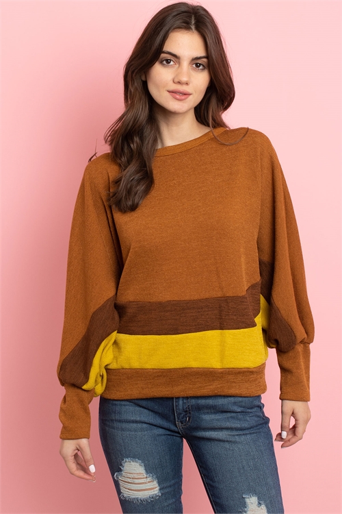 C24-A-2-S3238 CAMEL YELLOW SWEATER 2-2-2
