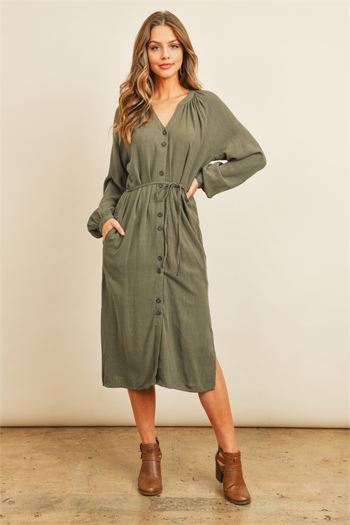 SA4-4-3-D32981 OLIVE DRESS 2-2-2