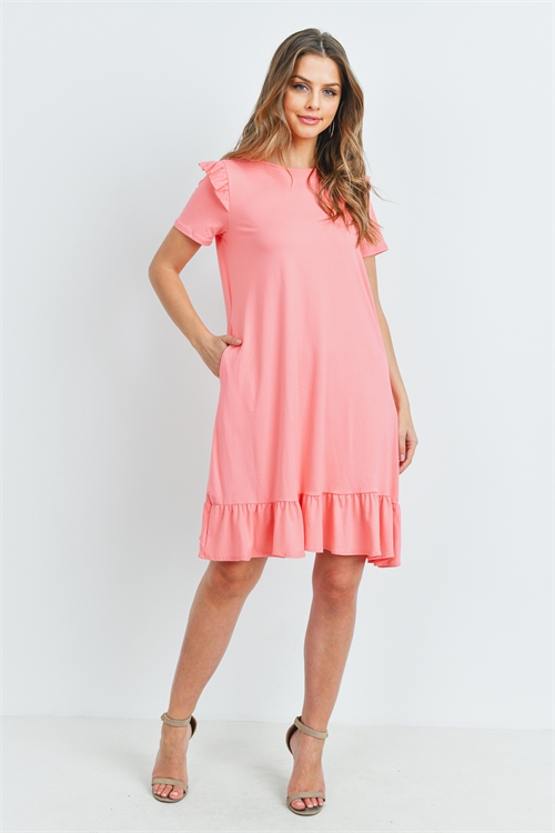 C52-A-1-D4308 CORAL DRESS 2-2-2