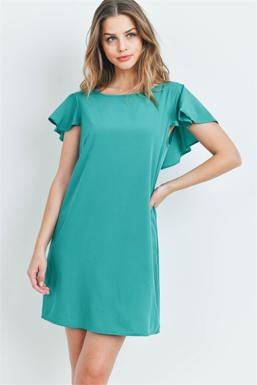 S15-9-1-D1722 GREEN DRESS 1-2