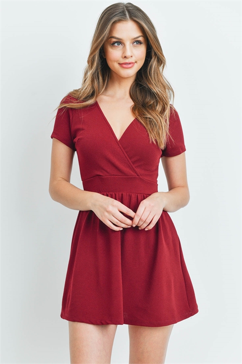 S9-8-4-D4072 BURGUNDY DRESS 2-2-2