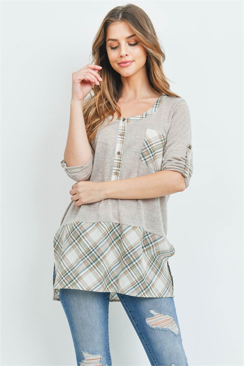 S11-14-4-T22163 TAUPE TOP 2-2-2