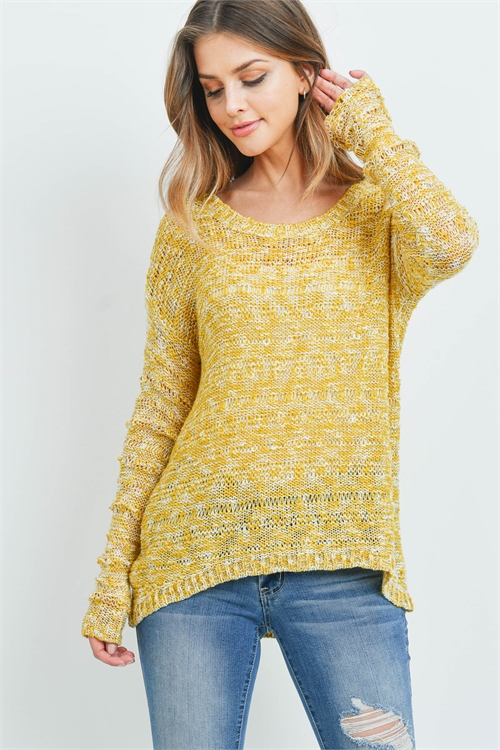 SA3-000-1-S2095 MUSTARD SWEATER 2-2-2