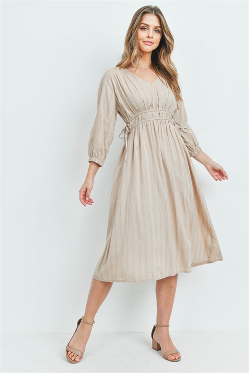 S4-1-4-D3278 TAUPE DRESS 2-2-2