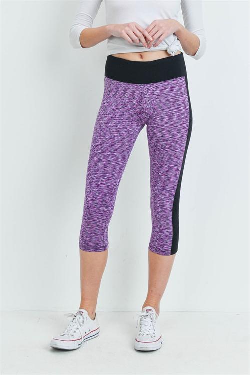 S16-11-3-L100 - BLACK PURPLE LEGGINGS 1-2-2-2-1