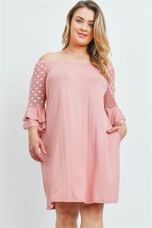 C28-A-1-D4309X BLUSH PLUS SIZE DRESS 1-1-1