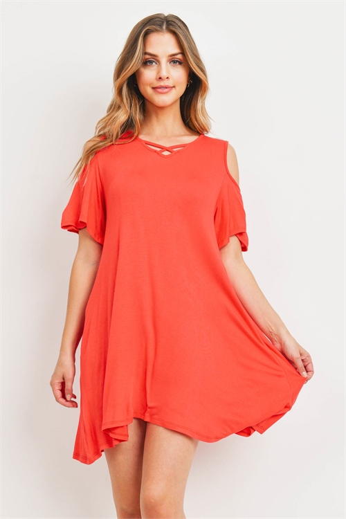 C66-A-1-D10533 CORAL DRESS 3-2-2