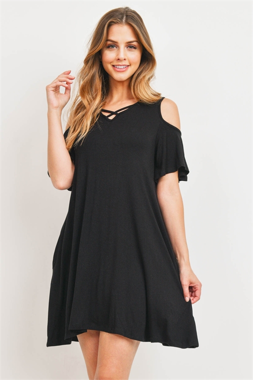 C66-A-1-D10533 BLACK DRESS 2-2-1