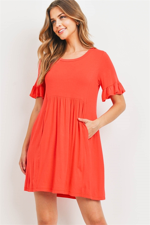 C86-A-1-D1105 CORAL DRESS 2-2-2