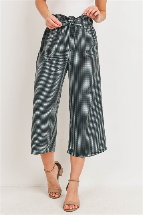 C78-A-1-P10640 GREEN CHECKERED PANTS 2-2-2