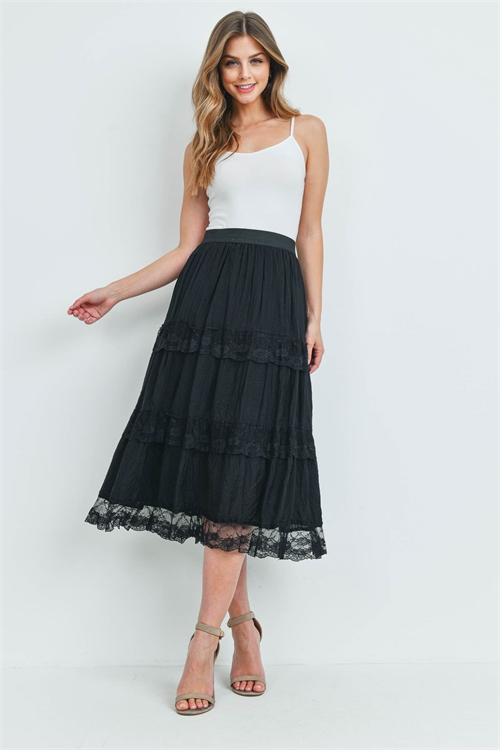 S96-1-4-S419 BLACK SKIRT 1-1-2