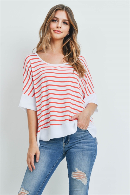 S9-5-2-T5059 WHITE RED STRIPES TOP 3-3