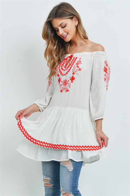 S11-19-1-D5140 OFF WHITE RED TOP 2-2-2