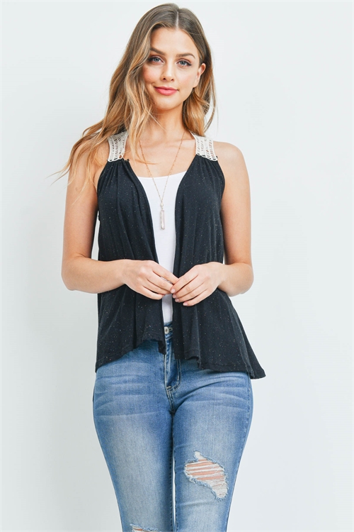 C48-A-2-V4225 BLACK VEST 2-2-2