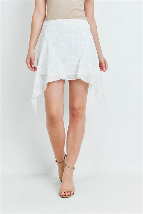 S11-11-4-S3043 OFF WHITE SKIRT 3-2-1 (NOW $2.50 ONLY!)