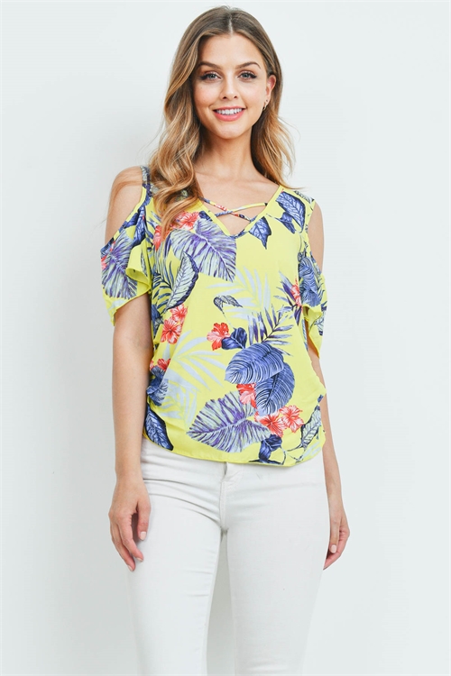 C44-B-2-T30540 YELLOW BLUE TOP 2-2-2